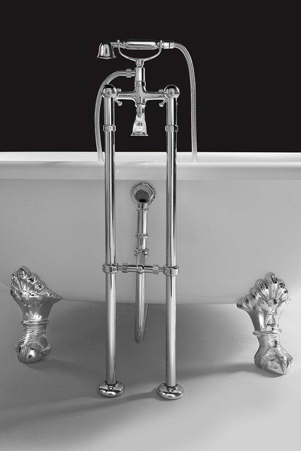 REGATA volně stojící vana 175x85x61cm, nohy chrom mat, bílá 10231