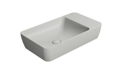 MODO keramické umyvadlo na desku 60x35cm, bez otvoru, cenere mat 9883017