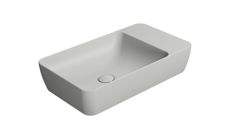 MODO keramické umyvadlo na desku 60x35cm, bez otvoru, cenere mat 9883017