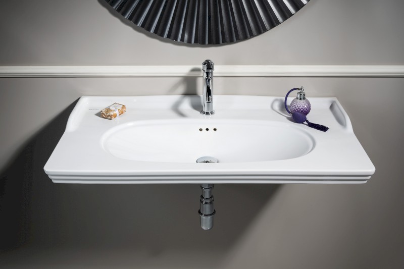 STELLA keramické umyvadlo 90x46,5cm, bílá 10ST50090