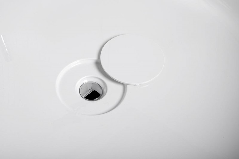 OBLO kulatá vana s konstrukcí 165x48cm, bílá 72840