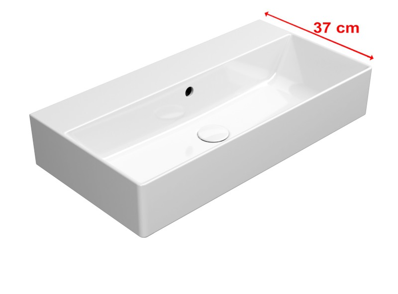 KUBE X keramické umyvadlo 70x37cm, bez otvoru, bílá ExtraGlaze 9455011