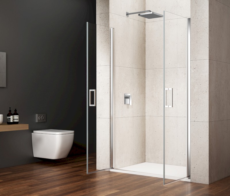 LORO sprchové dveře dvoukřídlé 800mm, čiré sklo GN4380