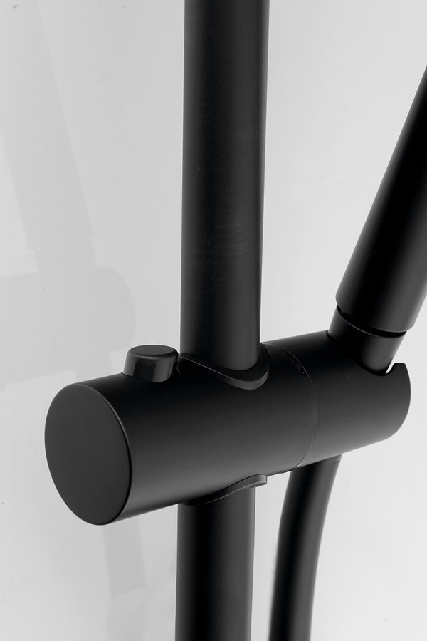 Sprchová souprava, posuvný držák 700mm, černá mat SC515