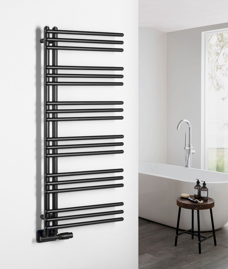 POSEIDON otopné těleso 450x1140mm, černá mat PS411B