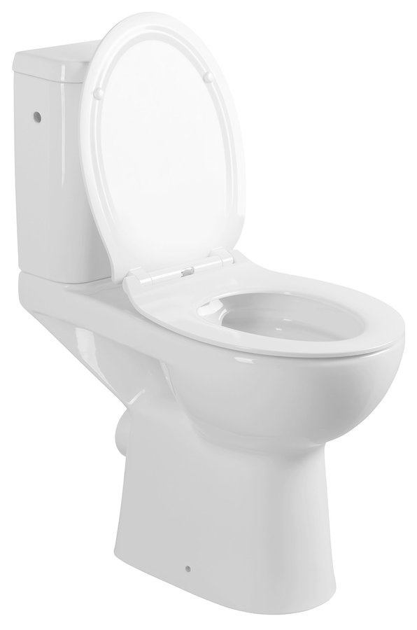 HANDICAP WC kombi zvýšený sedák, Rimless, zadní odpad, bílá K11-0221