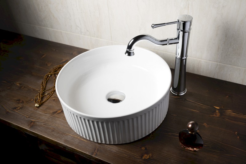 PICOBELLO keramické umyvadlo na desku Ø 37cm, bílá AR484