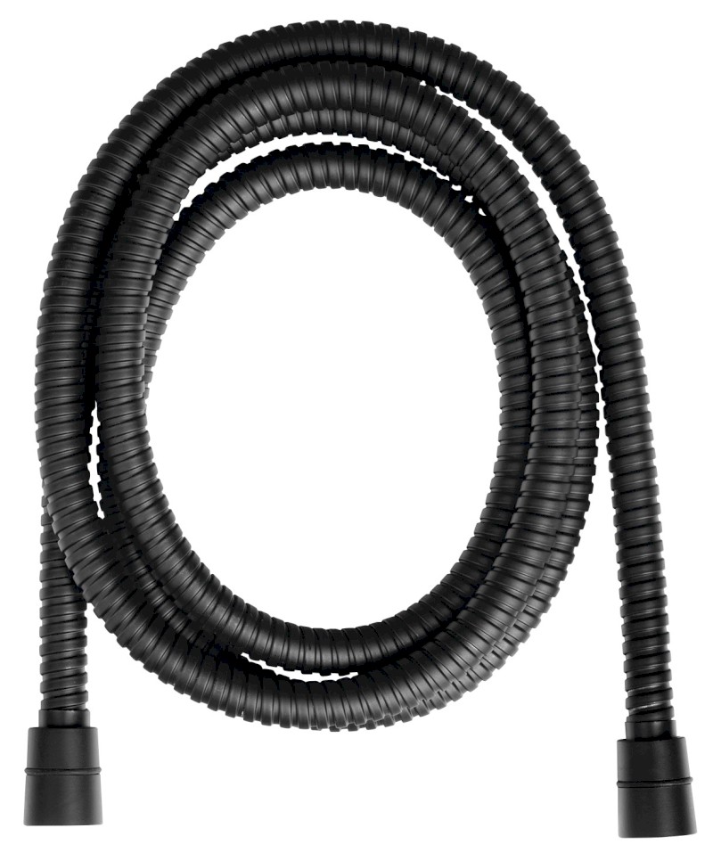 POWERFLEX kovová sprchová hadice, 200cm, černá mat FLEX200B