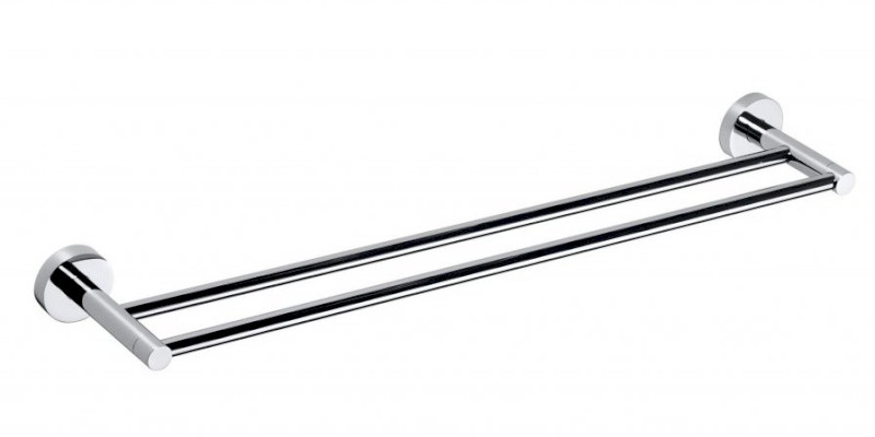X-ROUND E dvojitý držák ručníků 600mm, chrom XR423