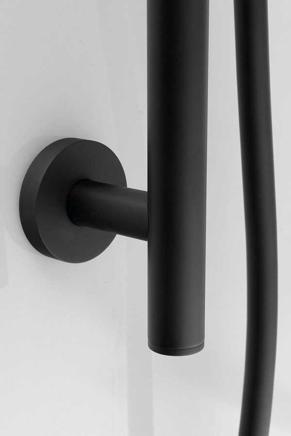 Sprchová souprava, posuvný držák 700mm, černá mat SC515