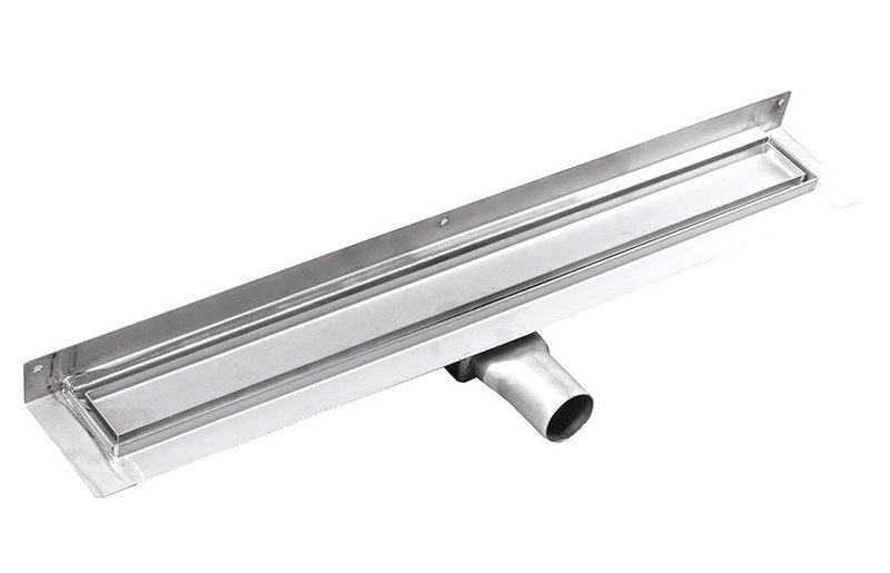 MANUS PIASTRA nerezový podlahový žlab s roštem pro dlažbu, ke stěně, L-950, DN50 GMP95