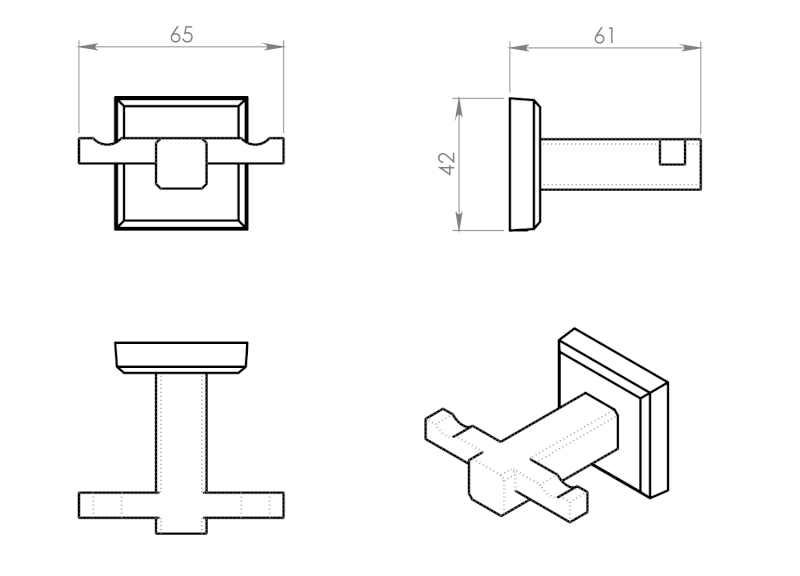 COLORADO dvojháček, chrom 6928
