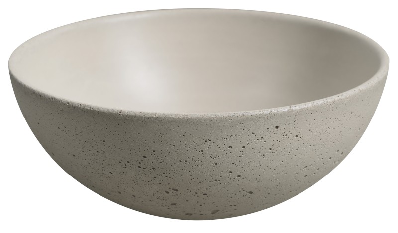 MINOR betonové umývátko na desku, Ø 26cm, písková mat MR26014