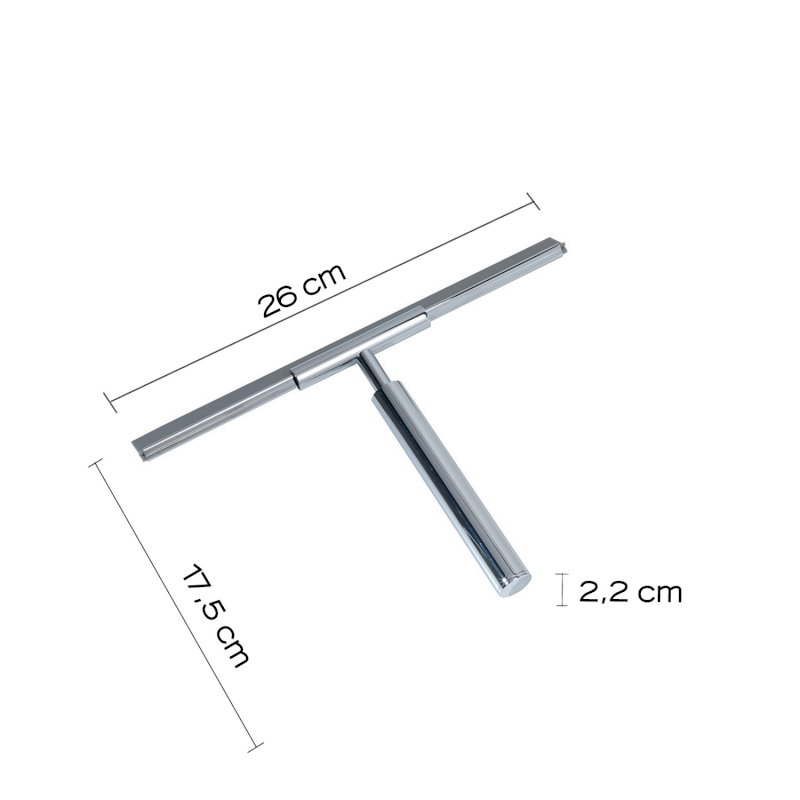 THOR stěrka do sprchy, černá mat 564114