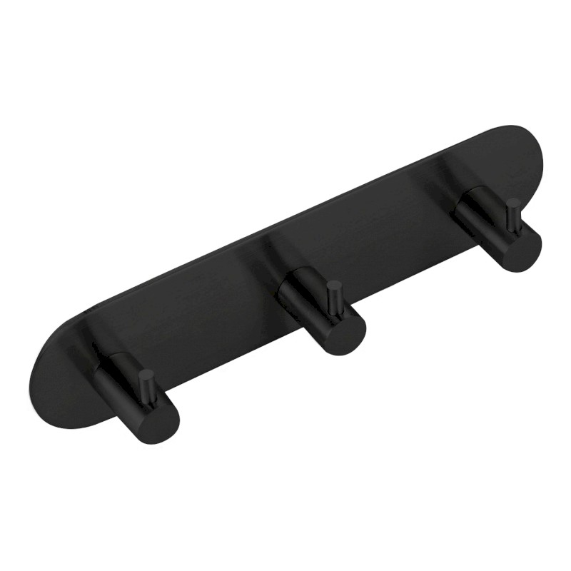 Samolepící trojháček, kulatý, černá mat 32203B