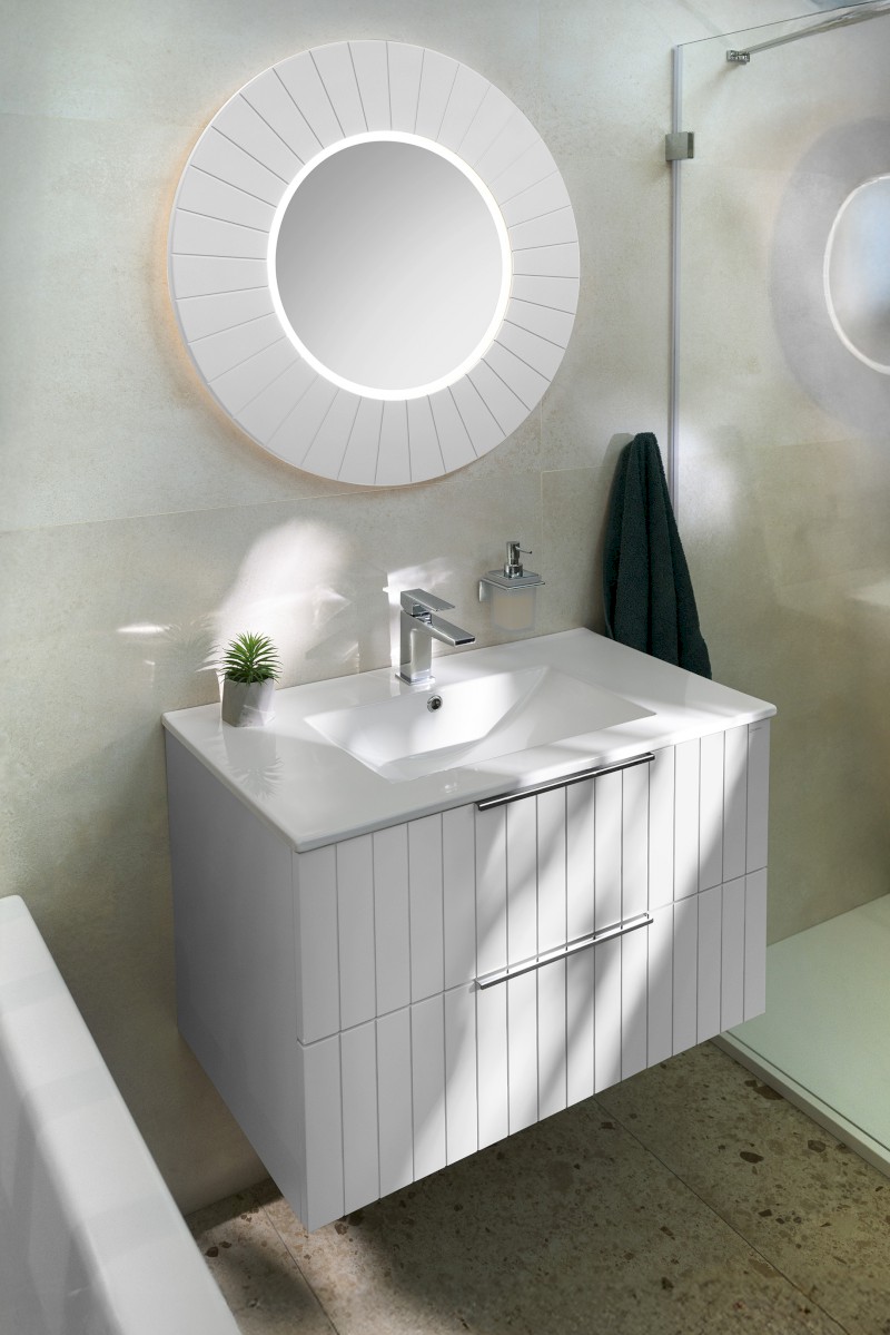 CIRASA STRIP umyvadlová skříňka 79,8x52x46cm, bílá mat CR801-3131S