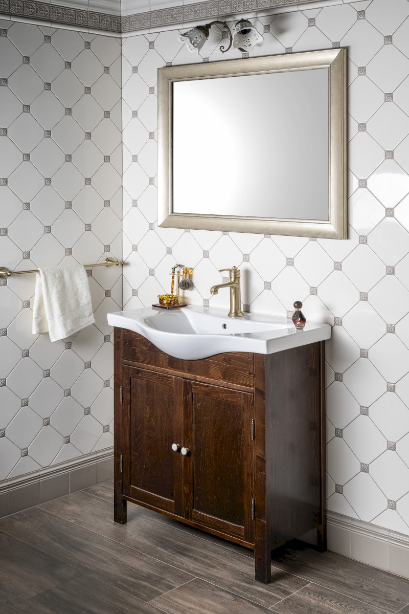 CORONA zrcadlo v dřevěném rámu 72,8x92,8cm, champagne NL720