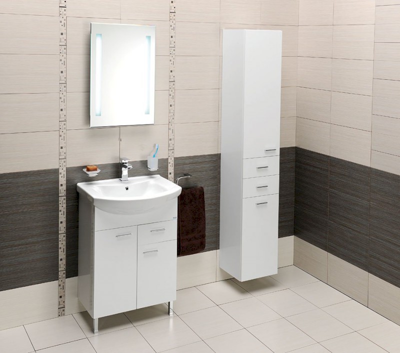 ZOJA/KERAMIA FRESH skříňka vysoká 35x184x29cm, bílá 51220