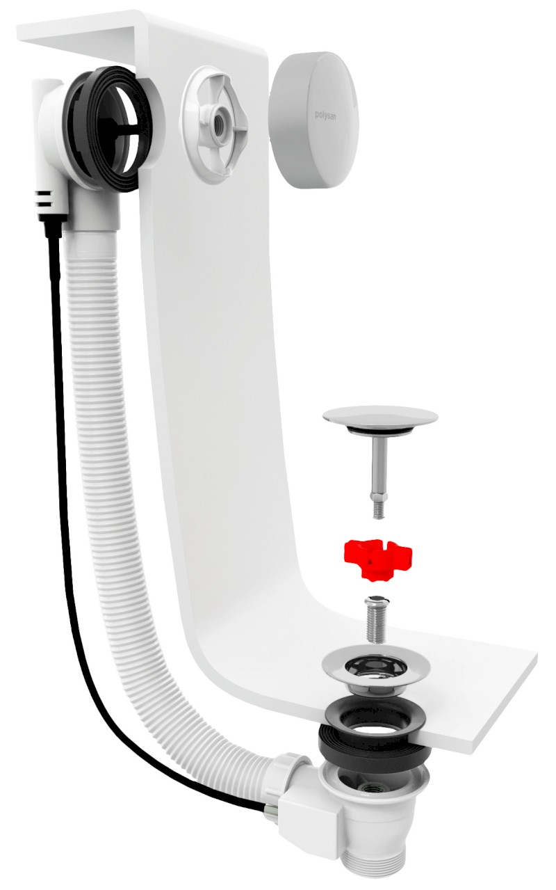 Vanová souprava, bovden, délka 1200mm, zátka 72mm, černá mat 71856.21