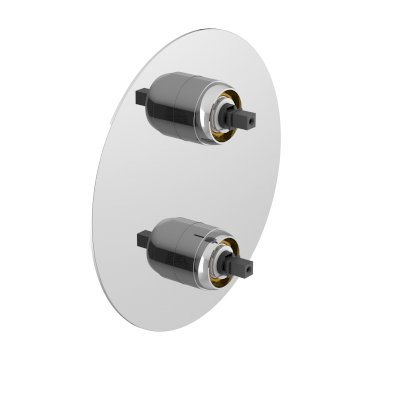 ULTRAMIX tělo podomítkové sprchové baterie, 3 výstupy, otočný přepínač, chrom UT044-1