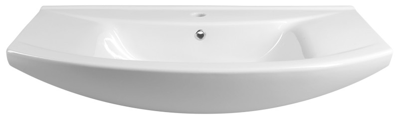 ZERO 86 keramické umyvadlo nábytkové 86x50cm, bílá 6085