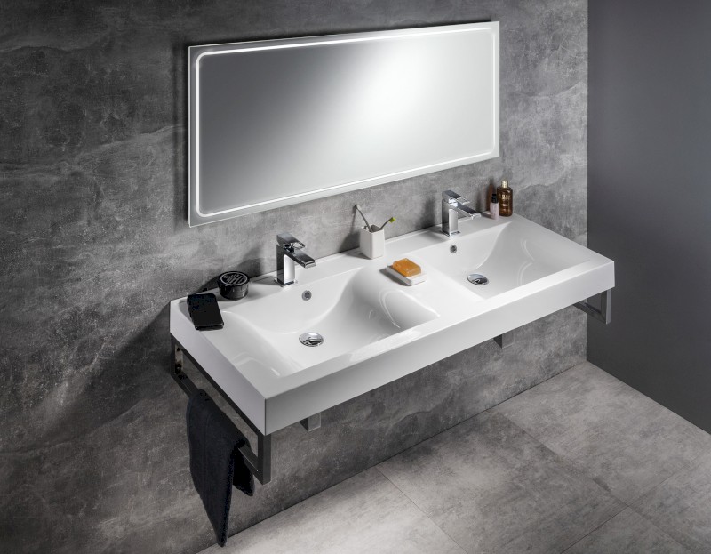 GEMINI zrcadlo s LED osvětlením 150x55cm GM150