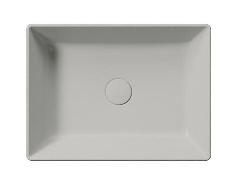 KUBE X keramické umyvadlo na desku, 50x37cm, cenere mat 942917