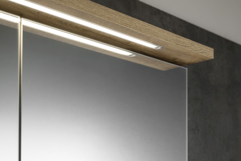 KAWA STRIP galerka s LED osvětlením 80x70x22cm, dub emporio WGL38S