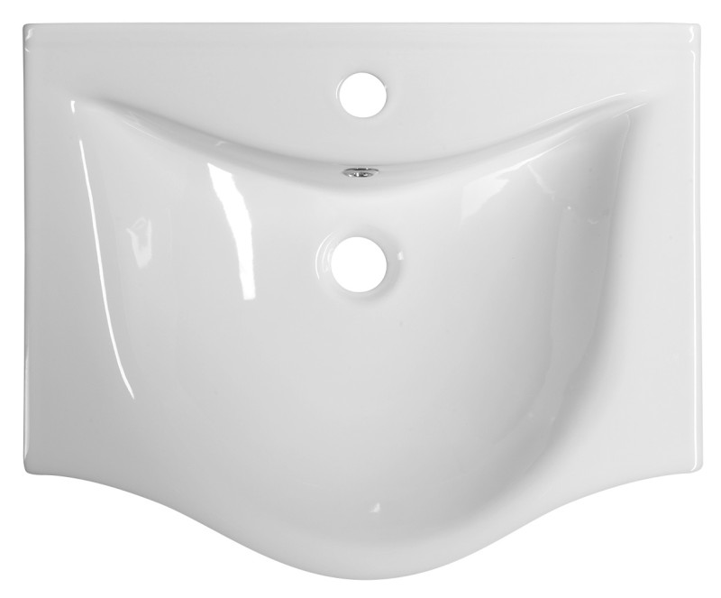 ZARA 55 keramické umyvadlo nábytkové 54x44,5cm, bílá 10055