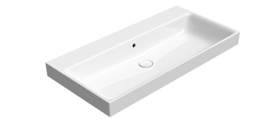 NUBES keramické umyvadlo 100x50cm, bez otvoru, bílá ExtraGlaze 9623011