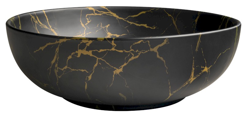 RONDANE keramické umyvadlo na desku Ø 41cm, portoro mramor AR435PT