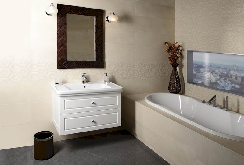 IO oválná vana 180x85x49cm, bílá 16611