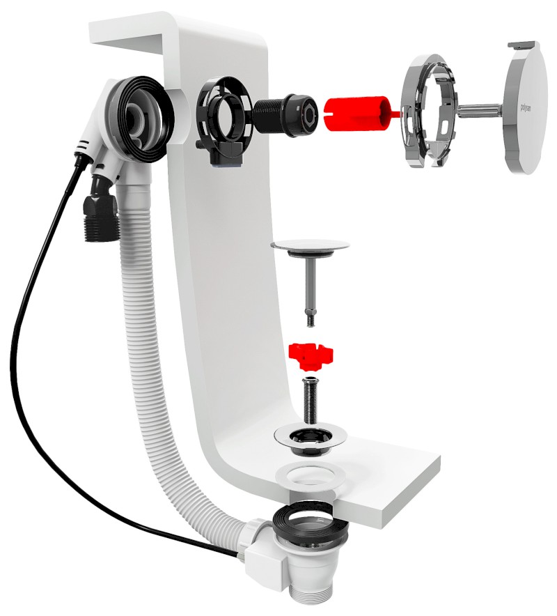 MARBLE vanová souprava s napouštěním, bovden, délka 800mm, zlato mat 11052.91