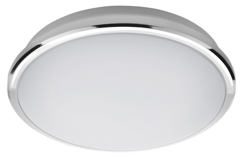 SILVER stropní LED svítidlo,  Ø 29cm, 10W, 230V, 3000K/4000K/6500K, IP44, chrom AU480