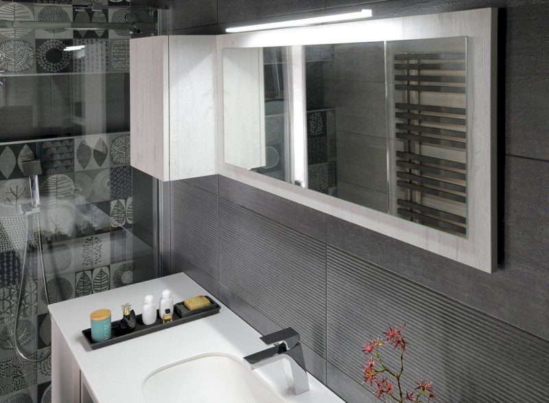 TREOS skříňka horní dvířková 35x50x22cm, pravá/levá, bílá mat TS040-3131