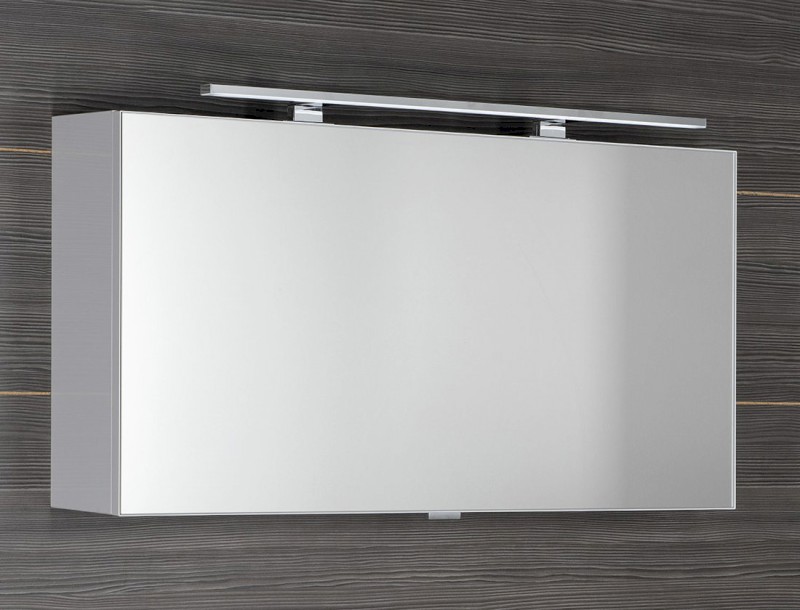 CLOE galerka s LED osvětlením 100x50x18cm, bílá CE100-0030