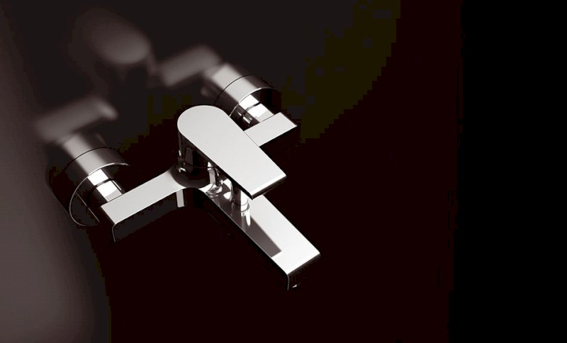 KAI nástěnná vanová baterie, chrom KA10