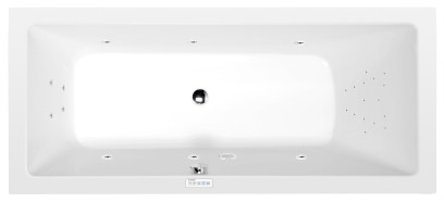 MIMOA hydromasážní vana, 170x75x39cm, Highline Hydro, chrom 71709.5010