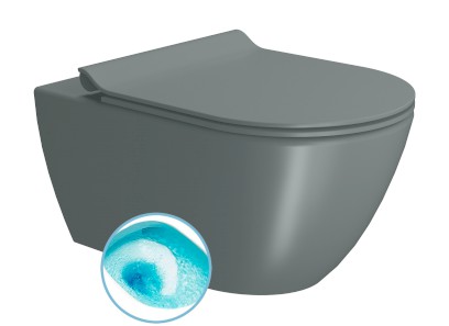 PURA závěsná WC mísa, Swirlflush, 36x55cm, agave dual-mat 881504