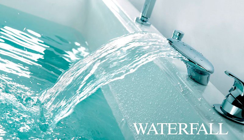 Výtoková hubice na okraj vany, 170mm, chrom 48B100