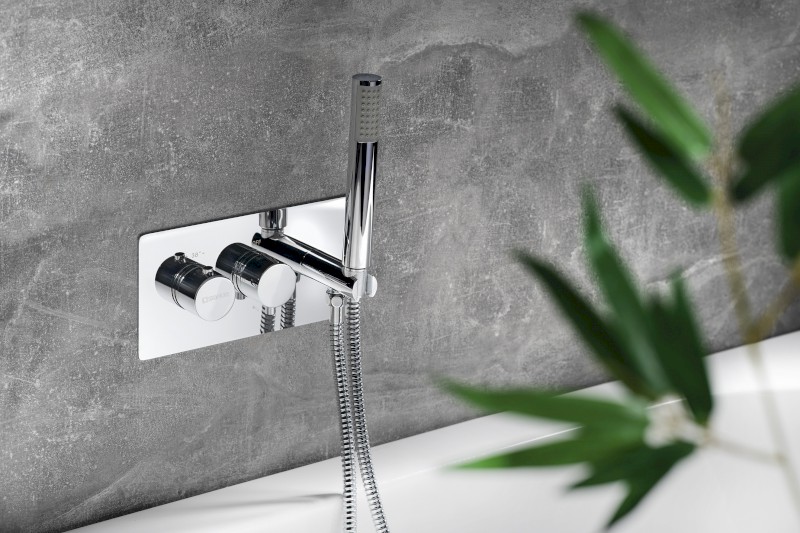 RHAPSODY podomítková sprchová termostatická baterie vč. sprchy, 2/3 výstupy, chrom 5508