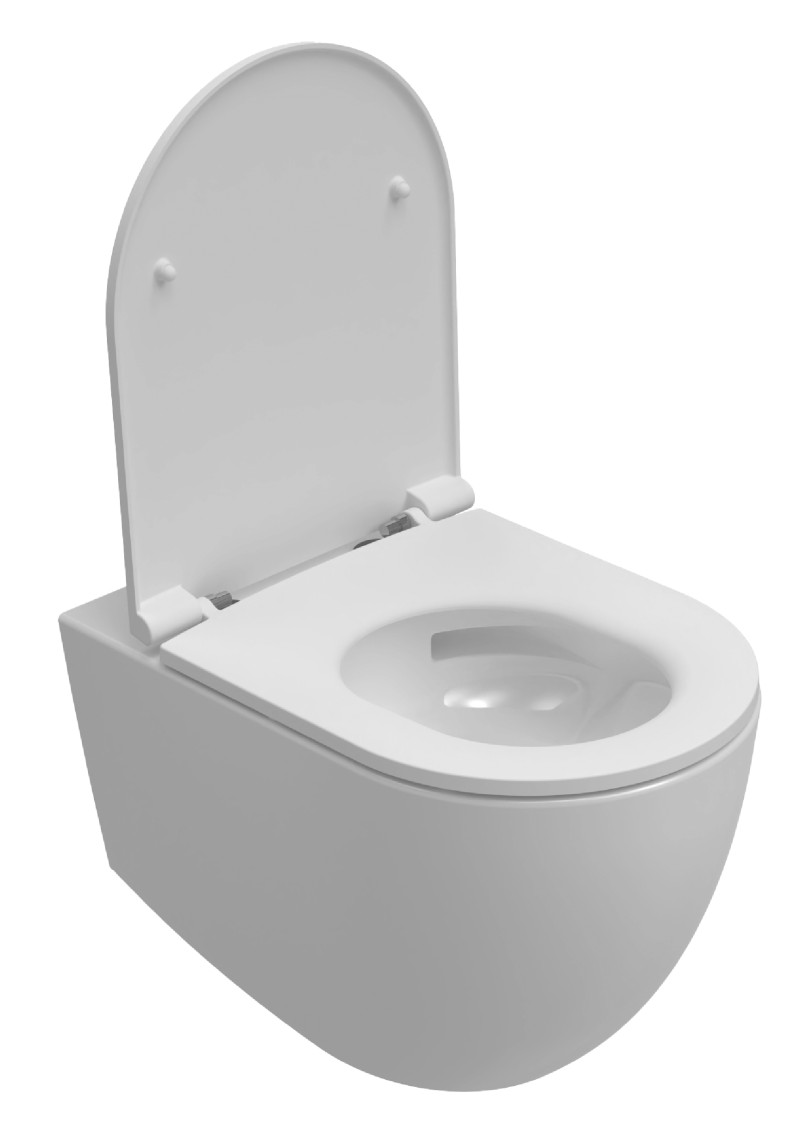 INFINITY závěsná WC mísa, Vortex Rimless, 36,5x53cm, bílá 10NF02003