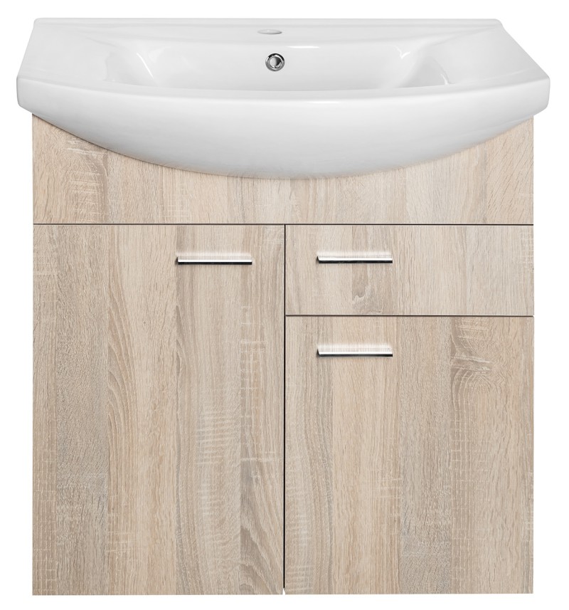 ZOJA umyvadlová skříňka 71,5x74x34cm, dub platin 51175