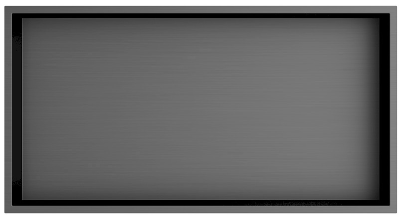 DENBO zapuštěná police do obkladu, 510x270mm, nerez, gun metal 1301-53B