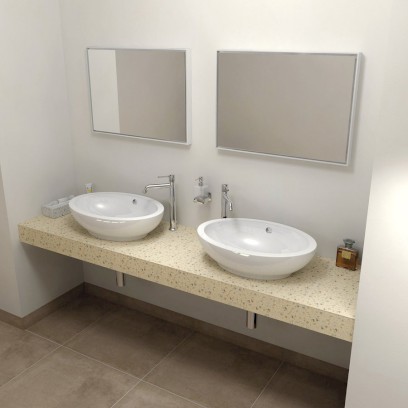 TAILOR rockstone deska 180x50 cm, provedení límce F TR180F