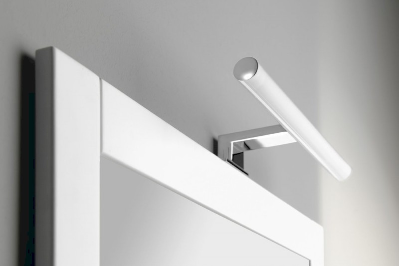 KRONAS LED svítidlo, 6W, 230V, 400x40x100mm, IP44, plast, chrom KA400