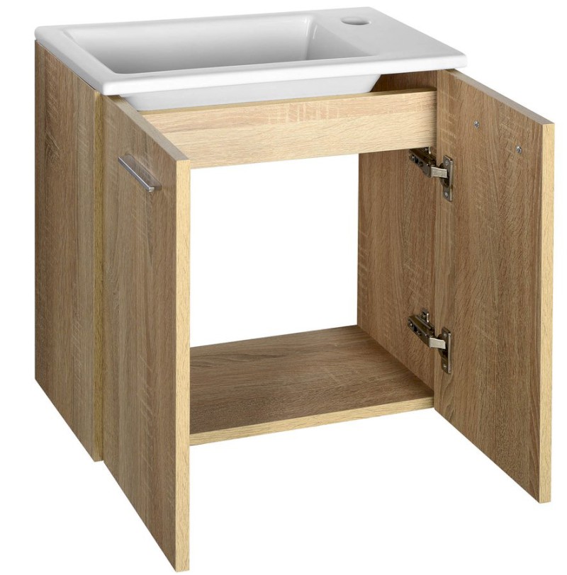 ZOJA/KERAMIA FRESH umyvadlová skříňka 49x50x24,5cm, dub platin 51047DP