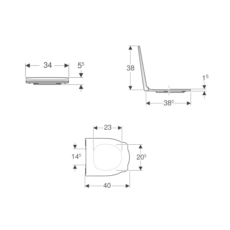 GEBERIT BAMBINI WC sedátko, bílá 502.970.01.1