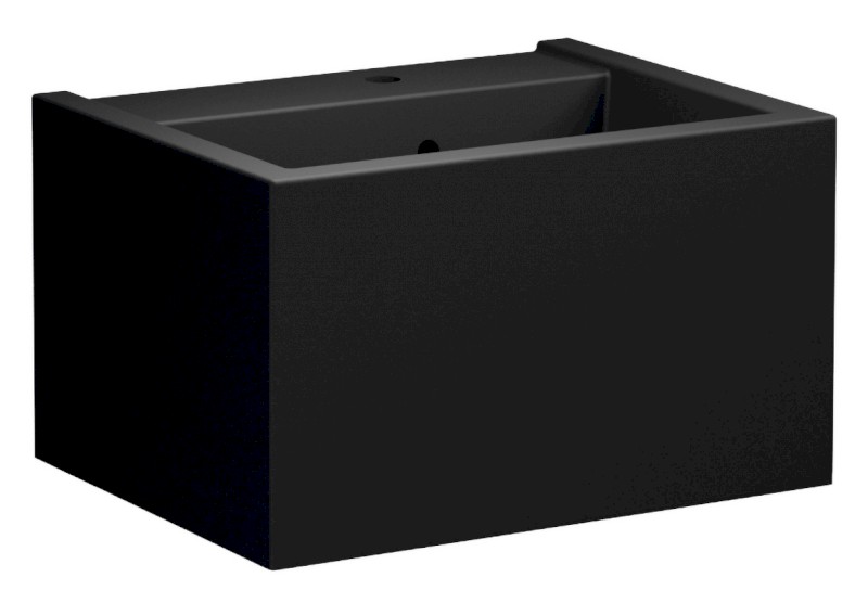 KANAAL keramické umyvadlo 60x46,5cm, černá mat 574031