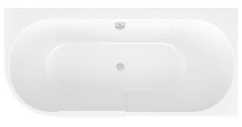 PORTAS R asymetrická vana s dvířky, 160x75x60cm, bílá 75591